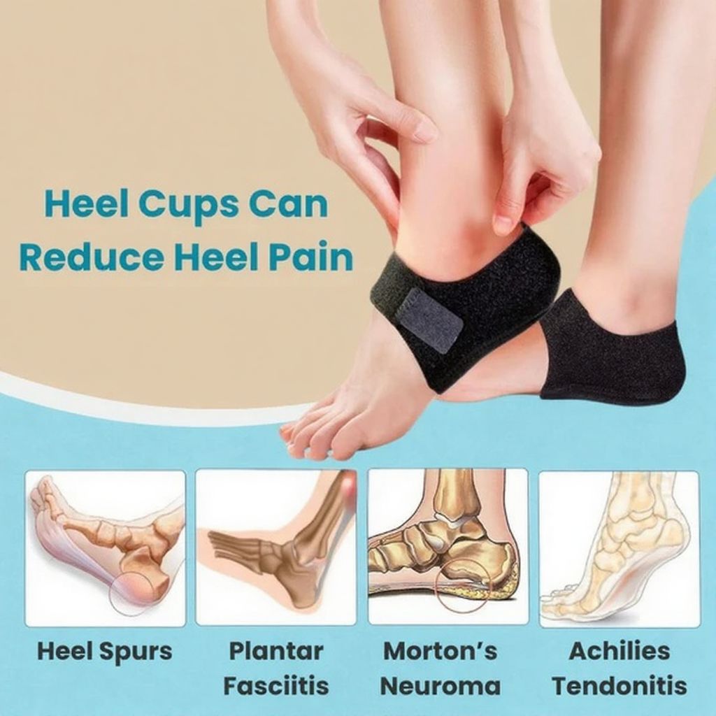 Heel Protector for Pain Relief | Anti-Crack & Cushion Support