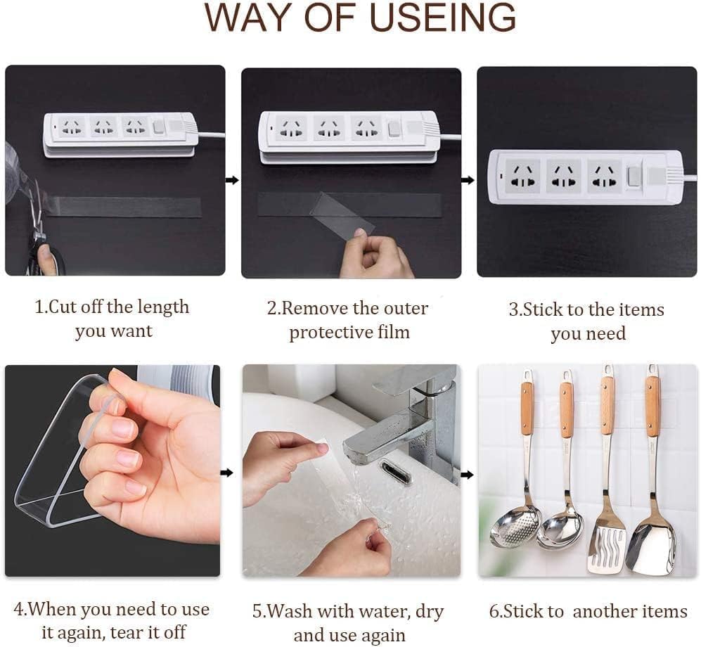 Double Sided Tape Heavy Duty -(Pack Of 2)