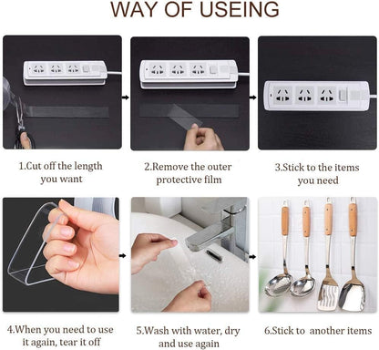 Double Sided Tape Heavy Duty -(Pack Of 2)